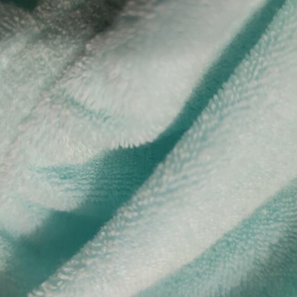 Vintage Terry Towel Dress Blue Swim Coverup Strapless Tube Slits Cotton Medium - Picture 9 of 13